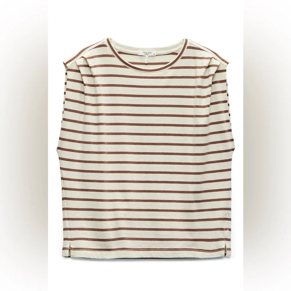 rag & bone NWT
Mica Stripe Tank Brownstripe Sz S - Picture 6 of 16